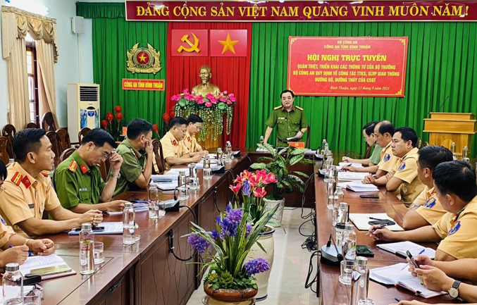 Bình Thuận: Quán triệt, triển khai các Thông tư của Bộ trưởng Bộ Công an quy định về công tác TTKS, XLVP giao thông đường bộ, đường thủy của CSGT